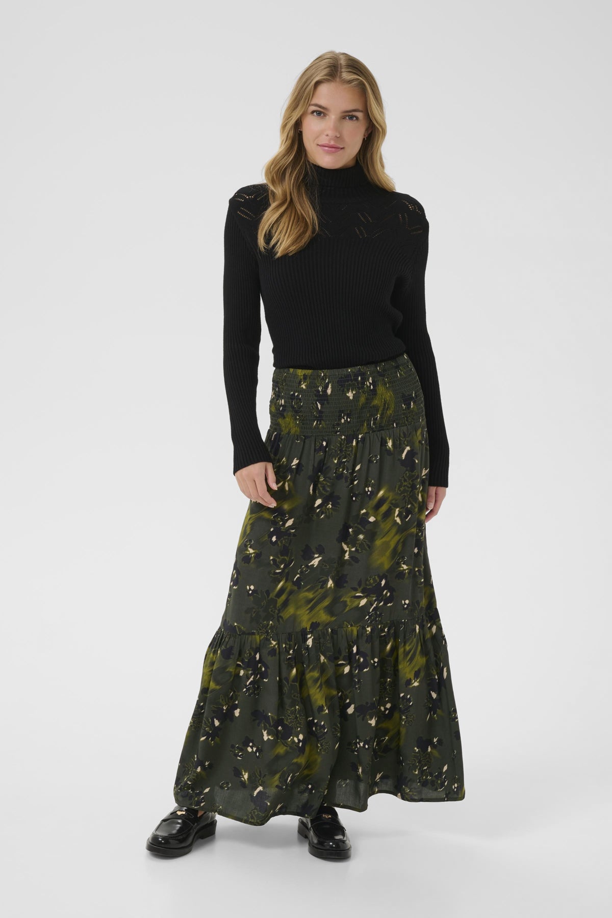 CRTiah Skirt Rifle Green Flower - 10614171