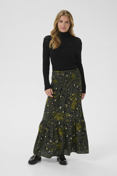 CRTiah Skirt Rifle Green Flower - 10614171 Thumbnail