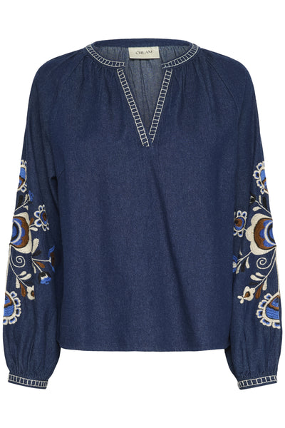 CRGro Blouse Dundee Dark Denim - 10614179 Thumbnail