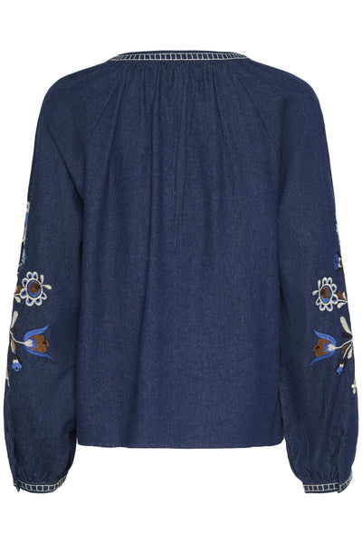 CRGro Blouse Dundee Dark Denim - 10614179 Thumbnail