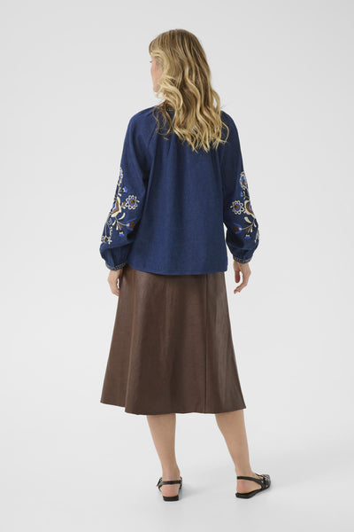 CRGro Blouse Dundee Dark Denim - 10614179 Thumbnail