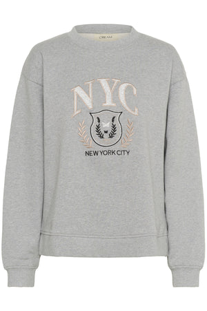 CRMirabella Sweatshirt Light Grey Melange - 10614203