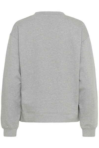 CRMirabella Sweatshirt Light Grey Melange - 10614203 Thumbnail