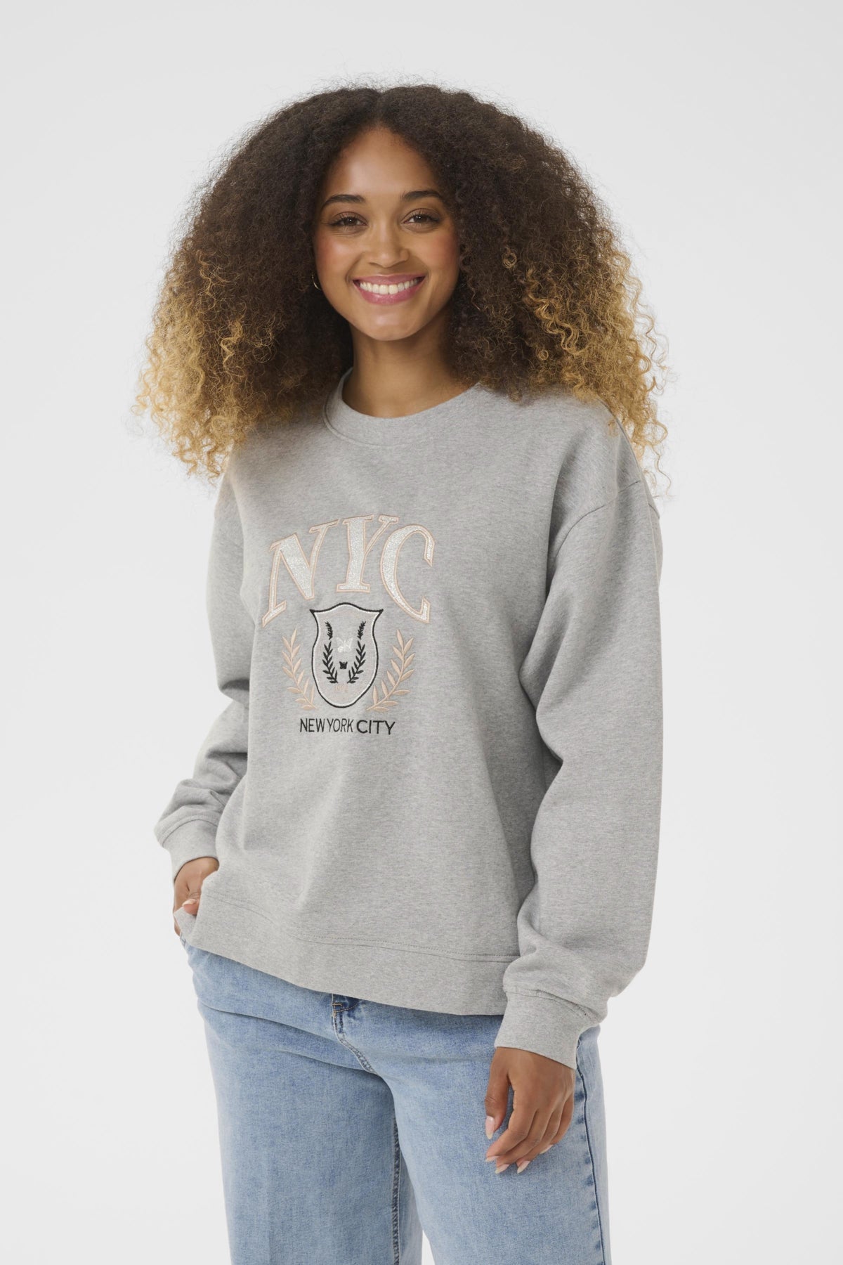 CRMirabella Sweatshirt Light Grey Melange - 10614203