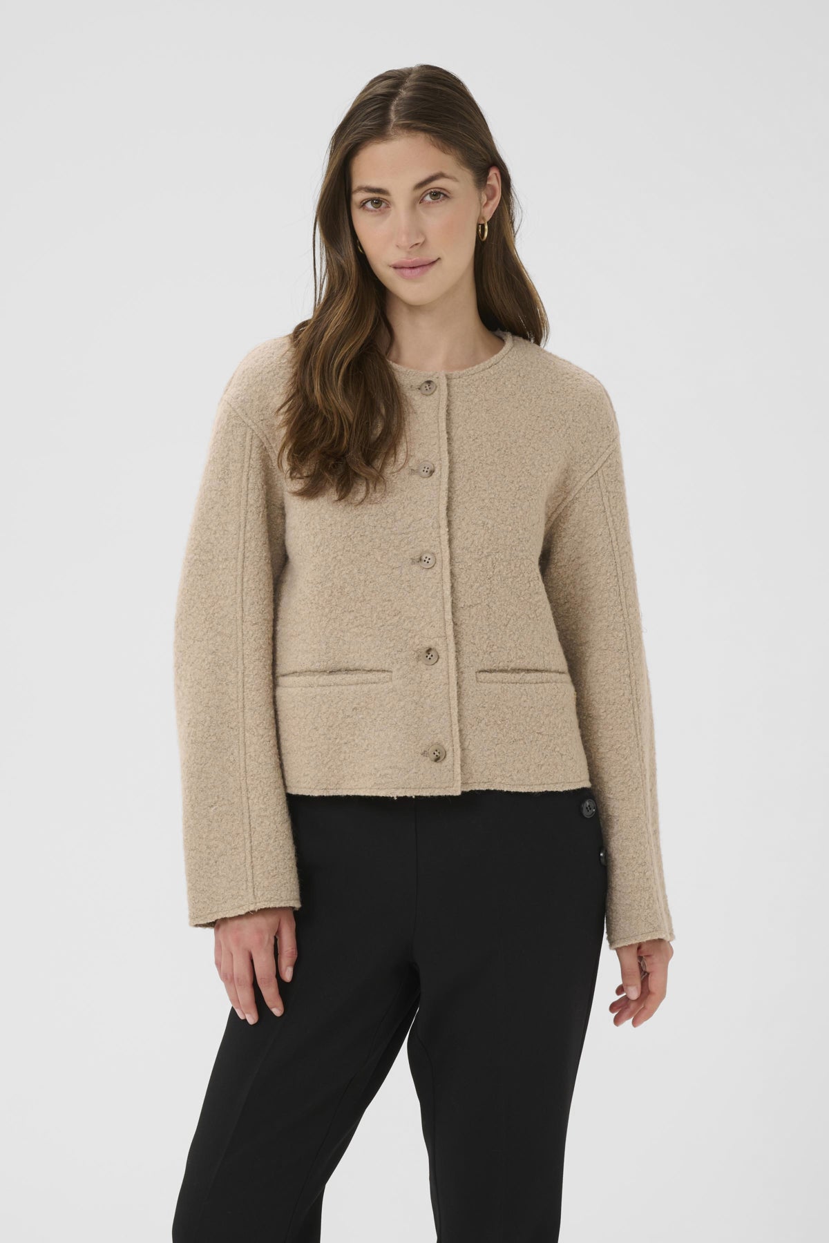 CRCazey Short Jacket Cobblestone - 10614211