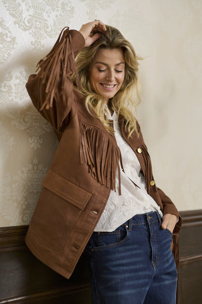 CRLond Suede Jacket Sorrel Horse Thumbnail