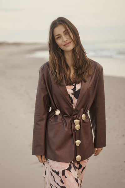 CRPaloma Blazer Brown Washed - 10614243 Thumbnail