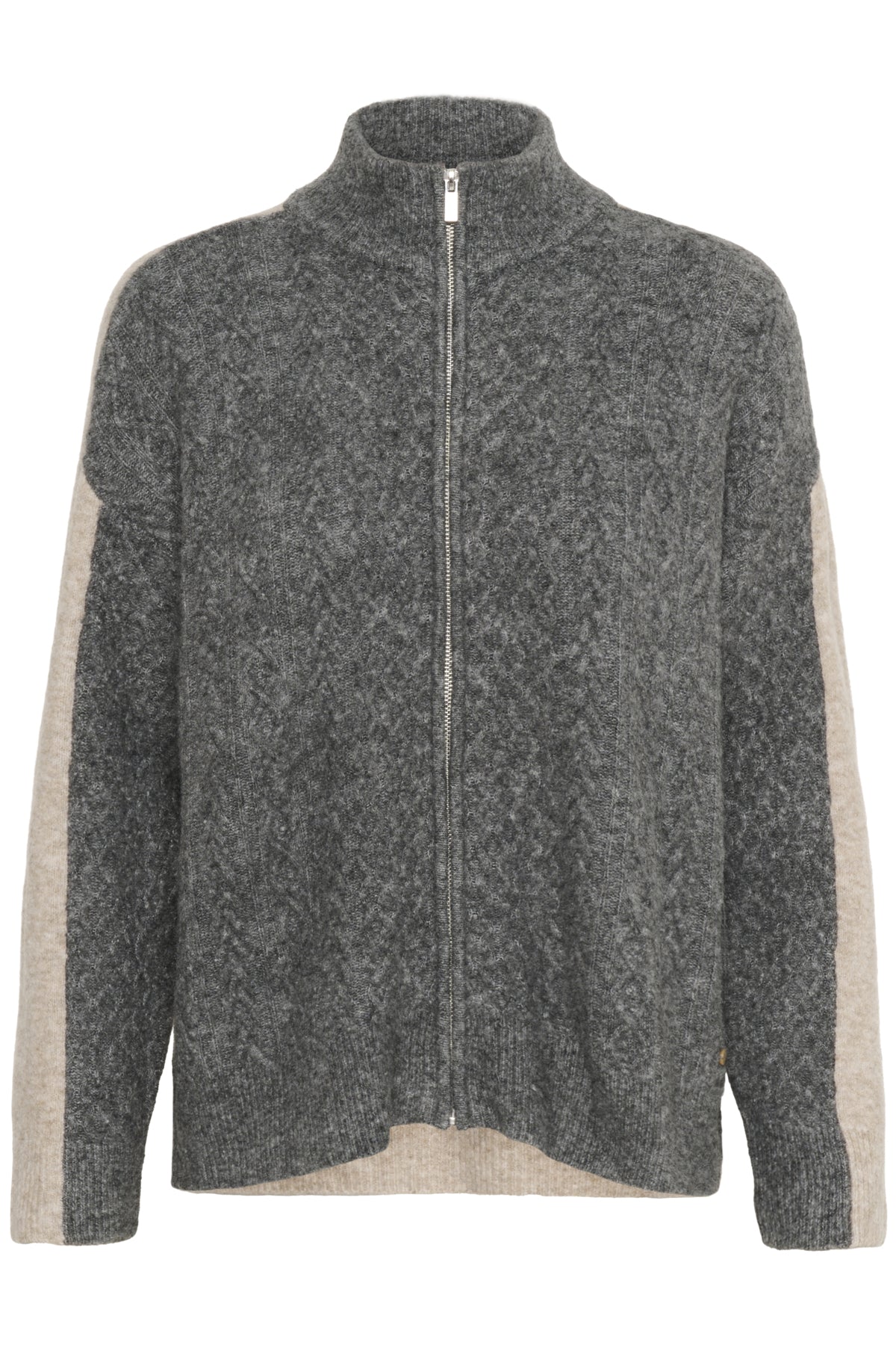 CRMyttah cardigan Grey and beige melange - 10614245