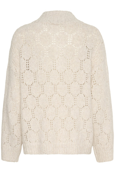 CRZilla Zipper Pullover Oat melange - 10614250 Thumbnail
