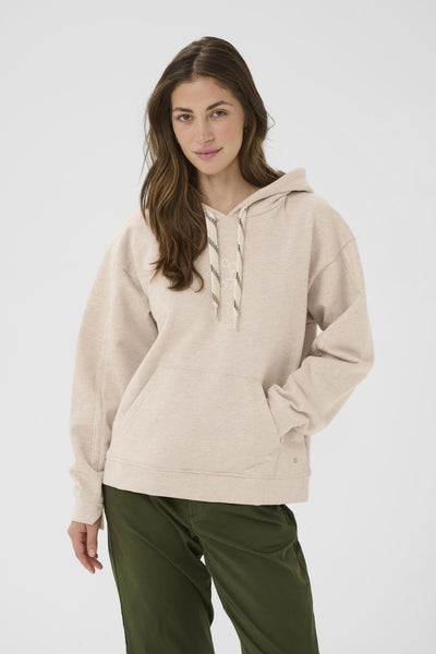 CRMirabella Hoodie Oat melange - 10614260 Thumbnail