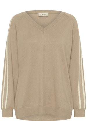 CRAnva stripe pullover Cobblestone - 10614294