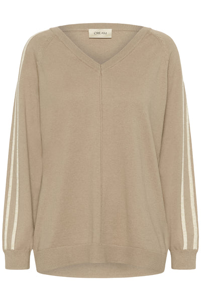 CRAnva stripe pullover Cobblestone - 10614294 Thumbnail