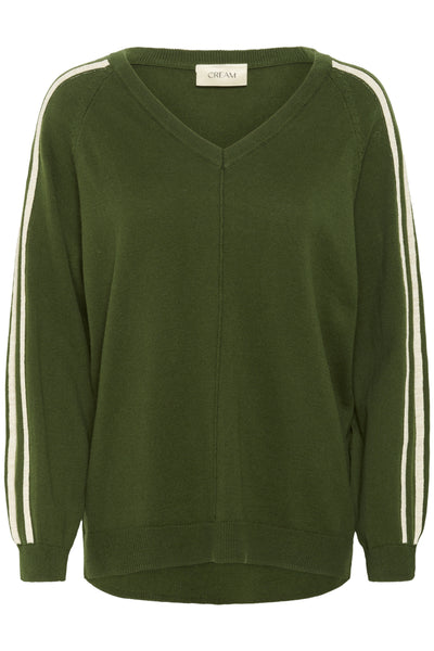 CRAnva stripe pullover Rifle Green - 10614294 Thumbnail