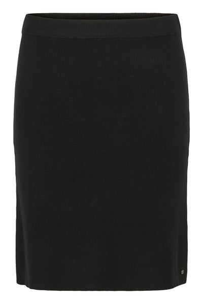 CRDela Knit Skirt Pitch Black - 10614297 Thumbnail