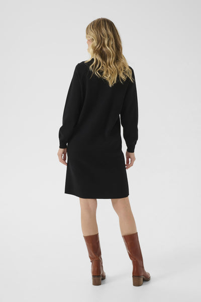 CRDela Knit Dress Pitch Black - 10614298 Thumbnail