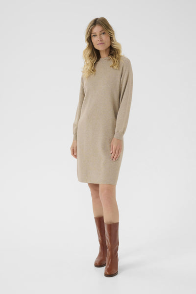 CRDela Knit Dress Cobblestone Melange - 10614298 Thumbnail