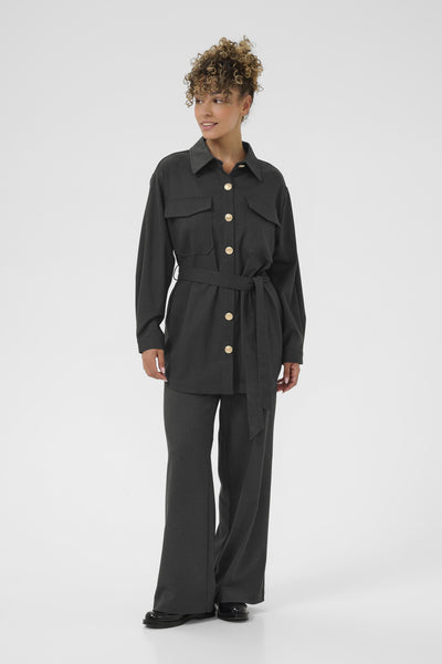CRBabeth Overshirt Dark grey melange - 10614312 Thumbnail