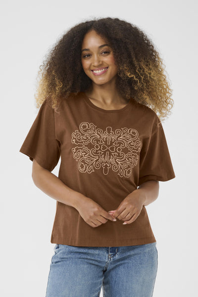 CRLeona Emb Tshirt Sorrel Horse - 10614316 Thumbnail