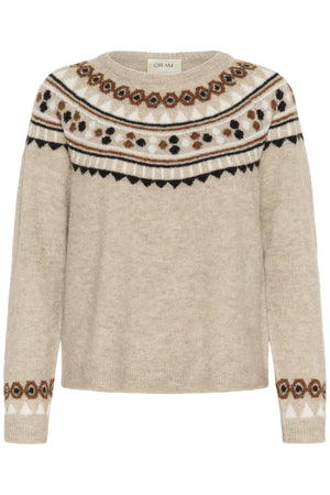 CRCherrie Pullover Cobblestone Melange - 10614328