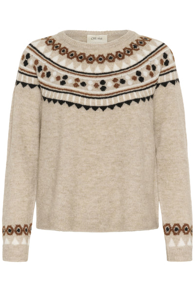 CRCherrie Pullover Cobblestone Melange - 10614328 Thumbnail