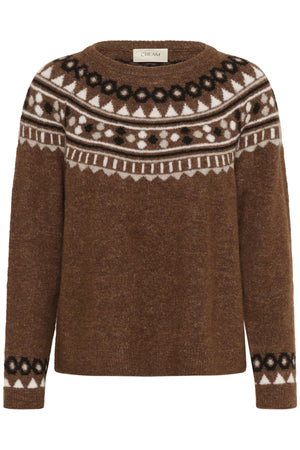 CRCherrie Pullover Sorrel Horse Melange - 10614328