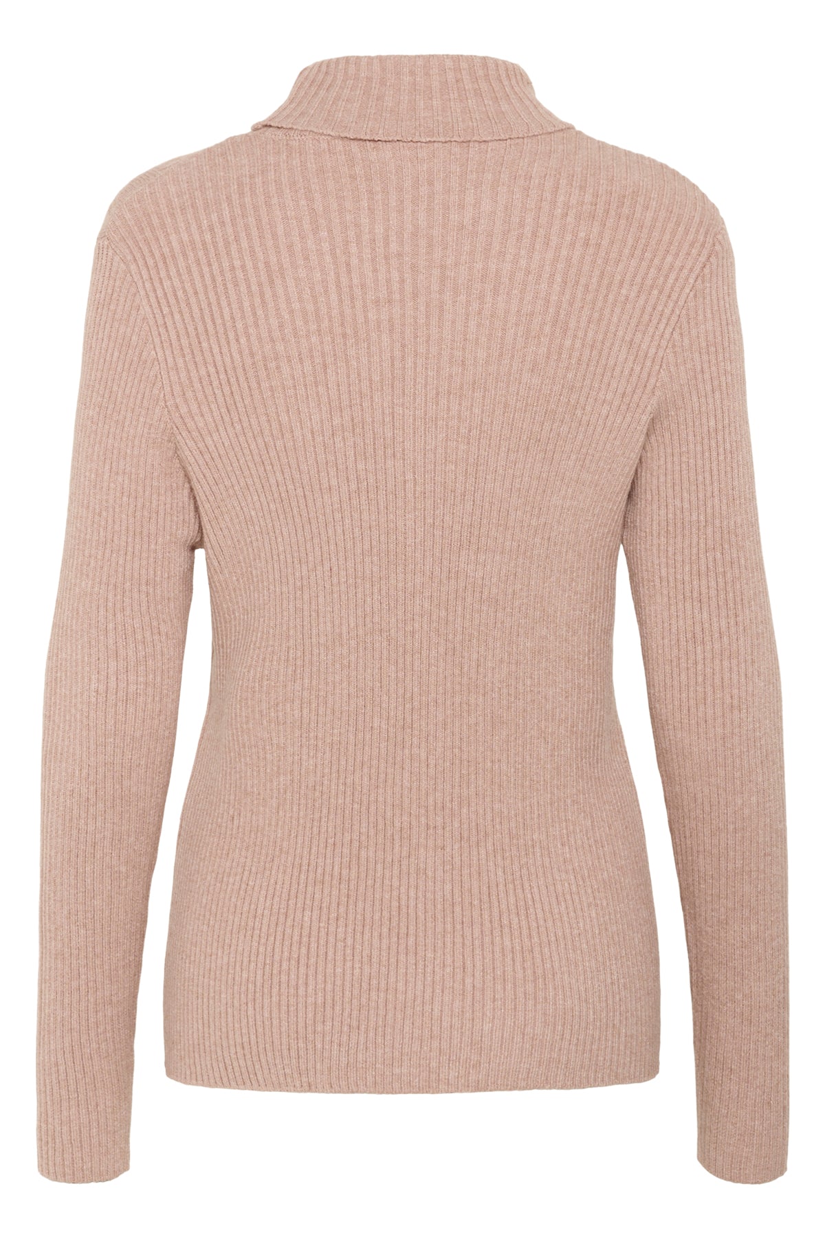 CRDela Rollneck Pullover Mahogany Rose Melange - 10614331
