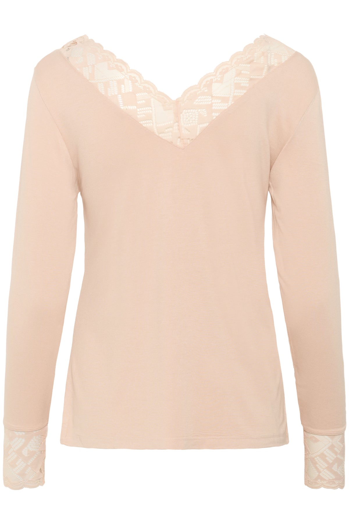 CRTrulla LS Lace T-Shirt ROSE DUST - 10614334