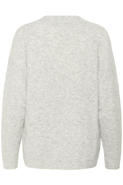 CRMerle OZ V-Neck Pullover Grey Melange - 10614341 Thumbnail