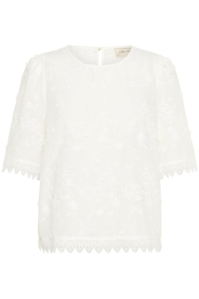 CRHilda SS Blouse Snow White - 10614343 Thumbnail