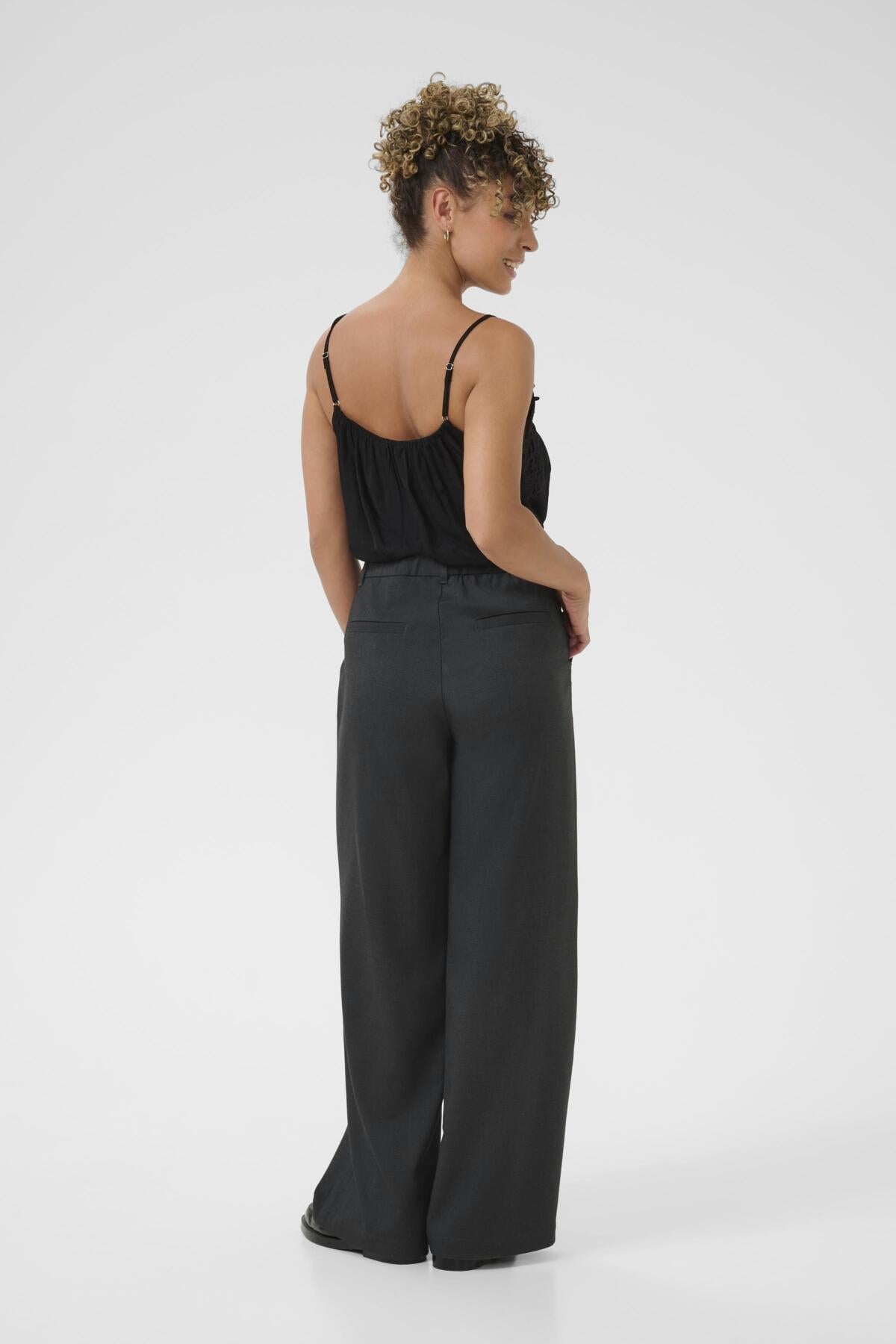 CRBabeth Bencon Pant Dark grey melange - 10614353