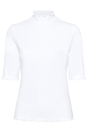 CRRibba turtle neck Tshirt Snow White - 10614355