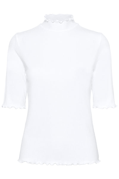 CRRibba turtle neck Tshirt Snow White - 10614355 Thumbnail