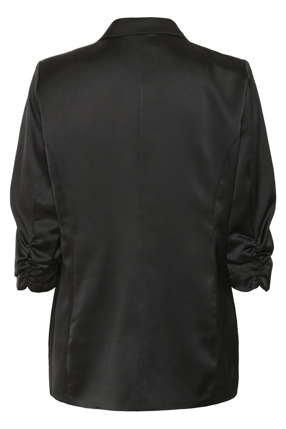 CRCocamia 3/4 SL Sateen Blazer Pitch Black - 100120 - 10614365
