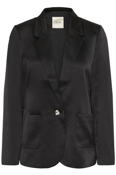 CRCocamia Sateen Blazer Pitch Black - 100120 - 10614366 Thumbnail
