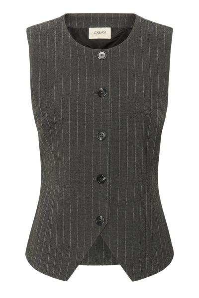 CRTingle Waistcoat Dark Grey Pinstriped - 108596 - 10614368 Thumbnail