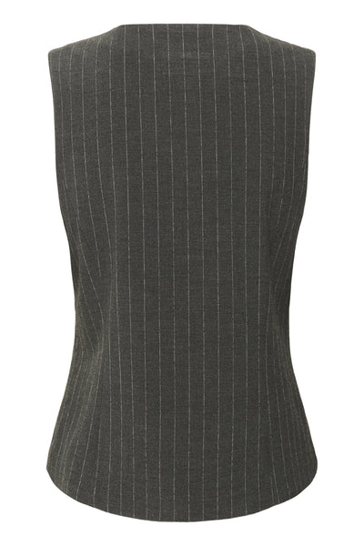 CRTingle Waistcoat Dark Grey Pinstriped - 108596 - 10614368 Thumbnail