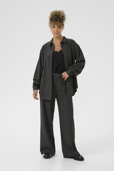 CRTingle Shirt Dark Grey Pinstriped - 108596 - 10614370 Thumbnail