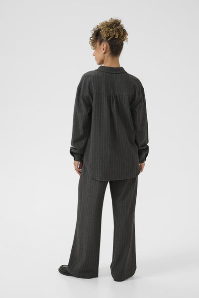 CRTingle Shirt Dark Grey Pinstriped - 108596 - 10614370 Thumbnail