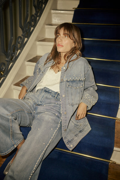 CRVisti Straight Deco Pant Miami Light Blue denim - 10559 - 10614377 Thumbnail