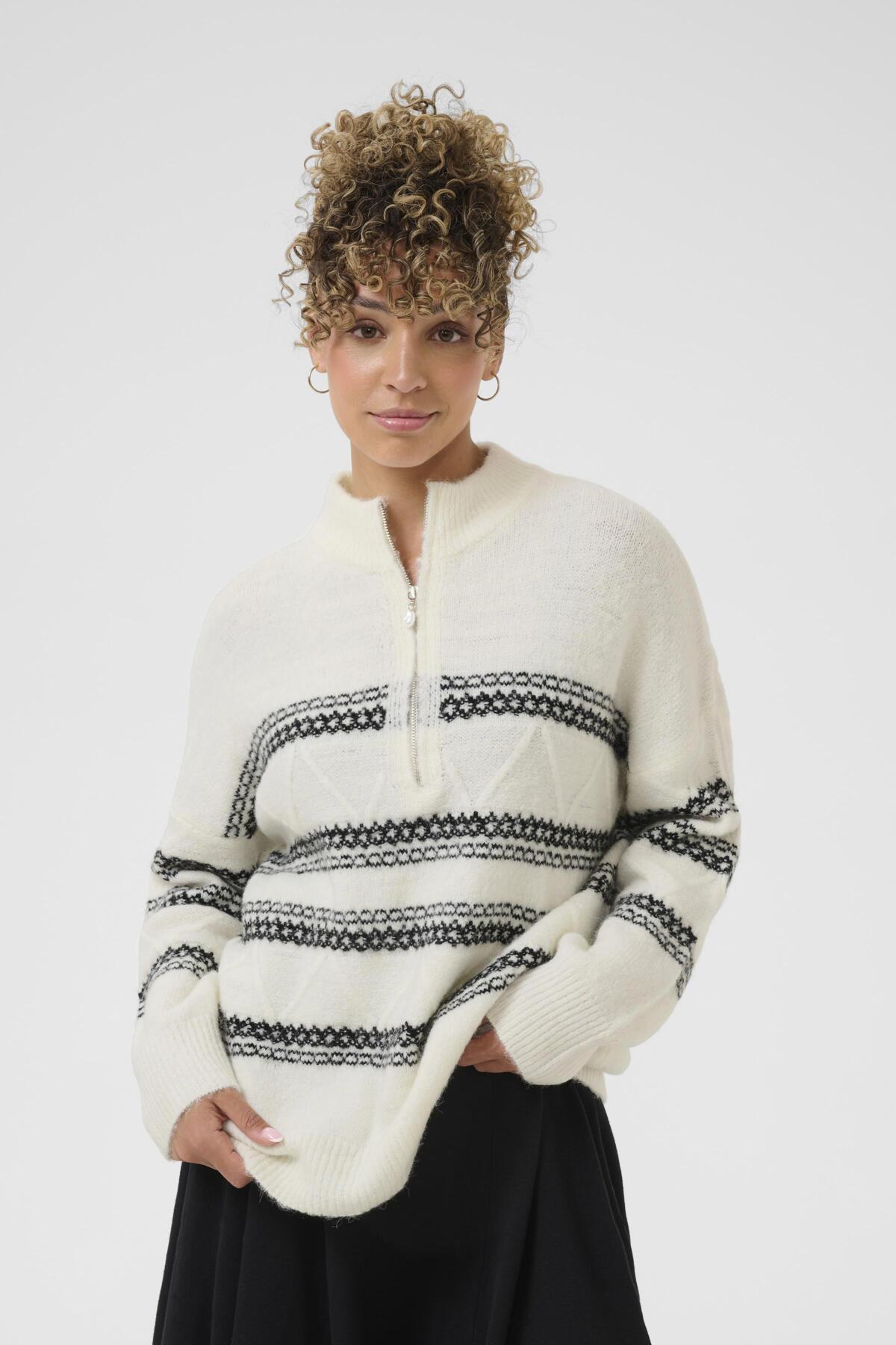 CRSkie Knit Pullover Whisper White Melange - 110701 - 10614397