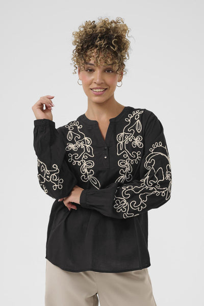 CRVia Blouse Pitch Black - 100120 - 10614398 Thumbnail