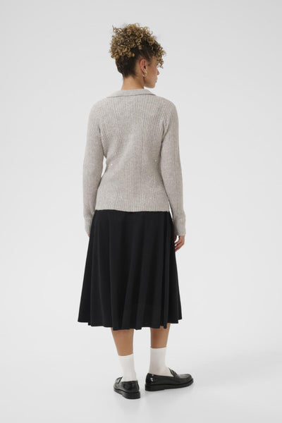 CRJolly Knit Poloshirt String Melange - 1613051 - 10614426 Thumbnail