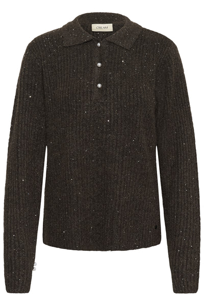 CRJolly Knit Poloshirt Java - 191016 - 10614426 Thumbnail