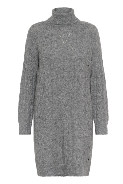 CRSkie Knit Dress Dark Grey Melange - 101156 - 10614433 Thumbnail