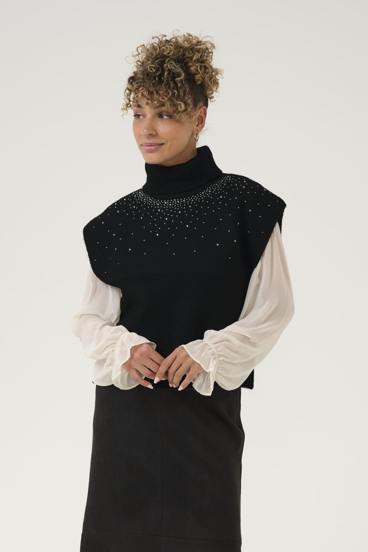 CRGift Knit Slipover Pitch Black - 100120 - 10614457