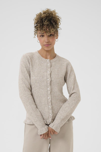 CRJolly Knit Cardigan String Melange - 1613051 - 10614473 Thumbnail