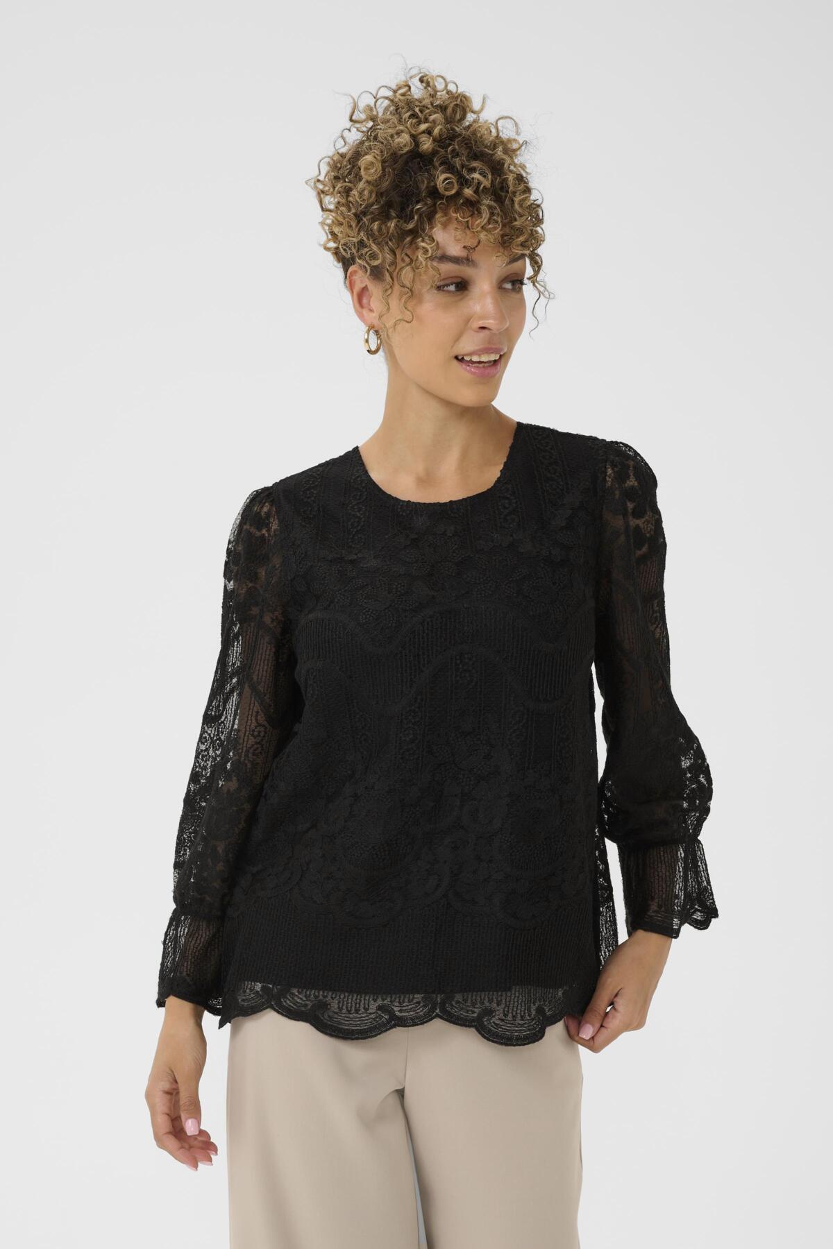 CRSanne Blouse Pitch Black - 100120 - 10614481