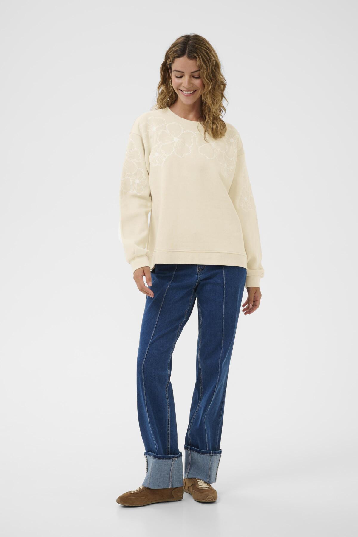 CRDaria Sweatshirt Oatmeal - 130401 - 10614496