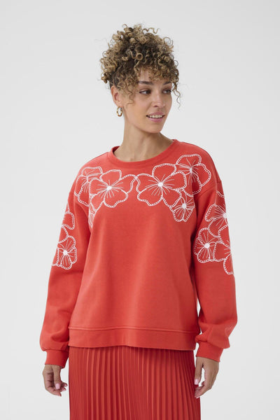 CRDaria Sweatshirt Paprika - 171553 - 10614496 Thumbnail