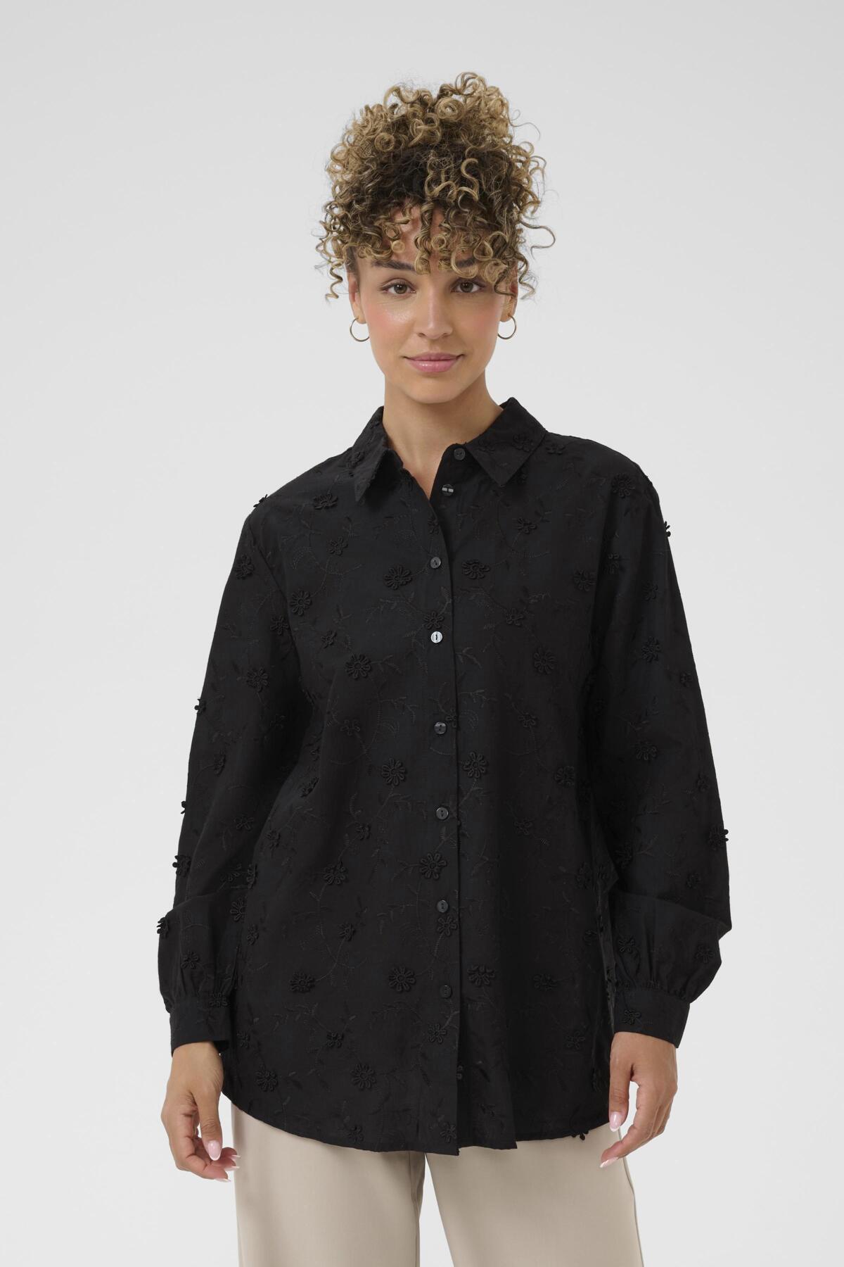 CROlivia Shirt Pitch Black - 100120 - 10614501